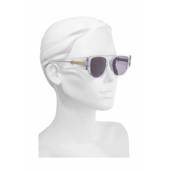 KAREN WALKER X MONUMENTAL BUZZ 53MM SUNGLASSES Clear - Picture 2 of 5